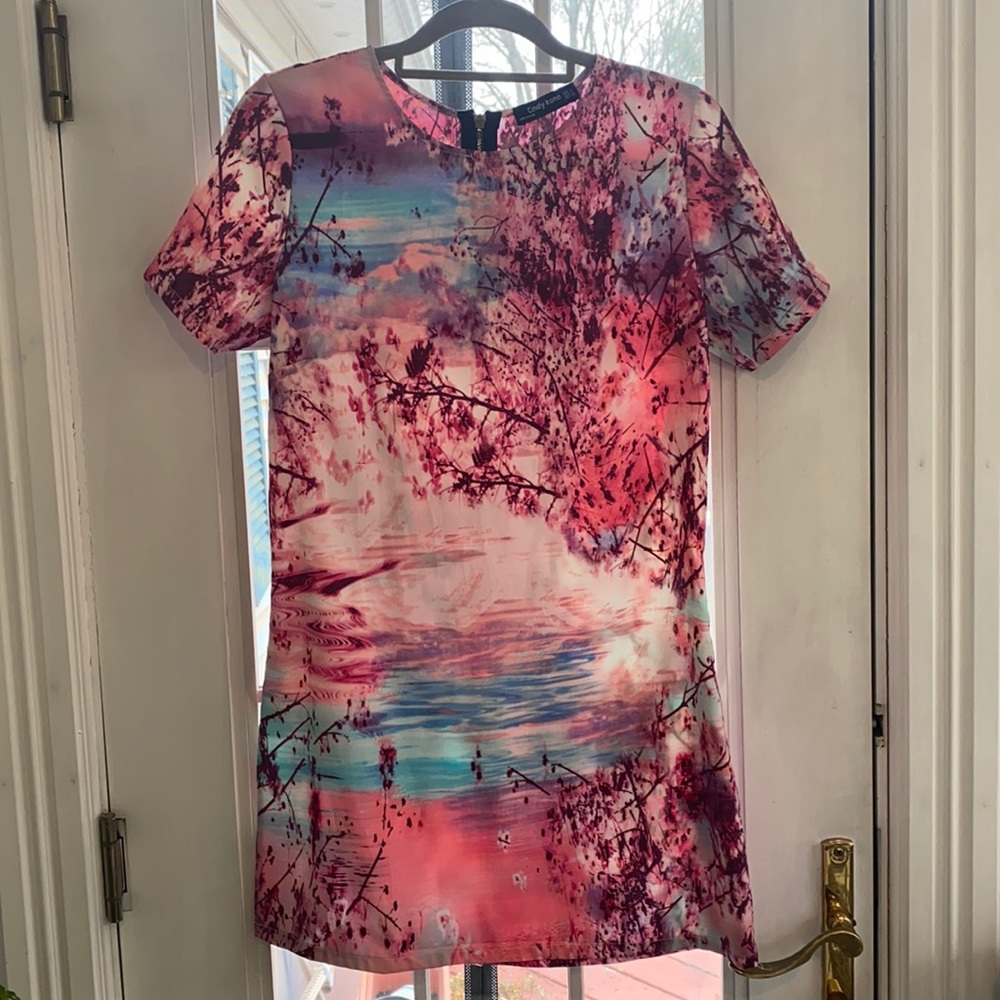 Gorgeous watercolor sheath dress